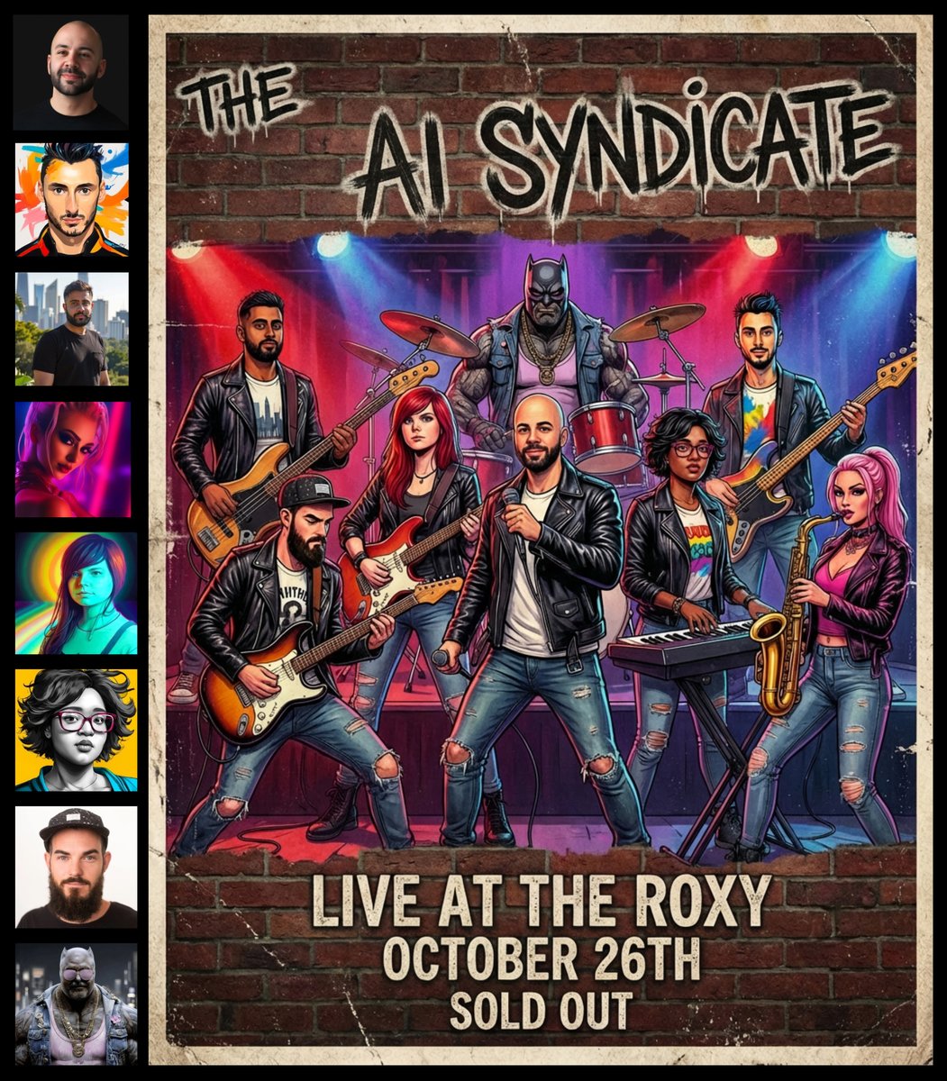 Rock band poster with consistent faces - Image 2