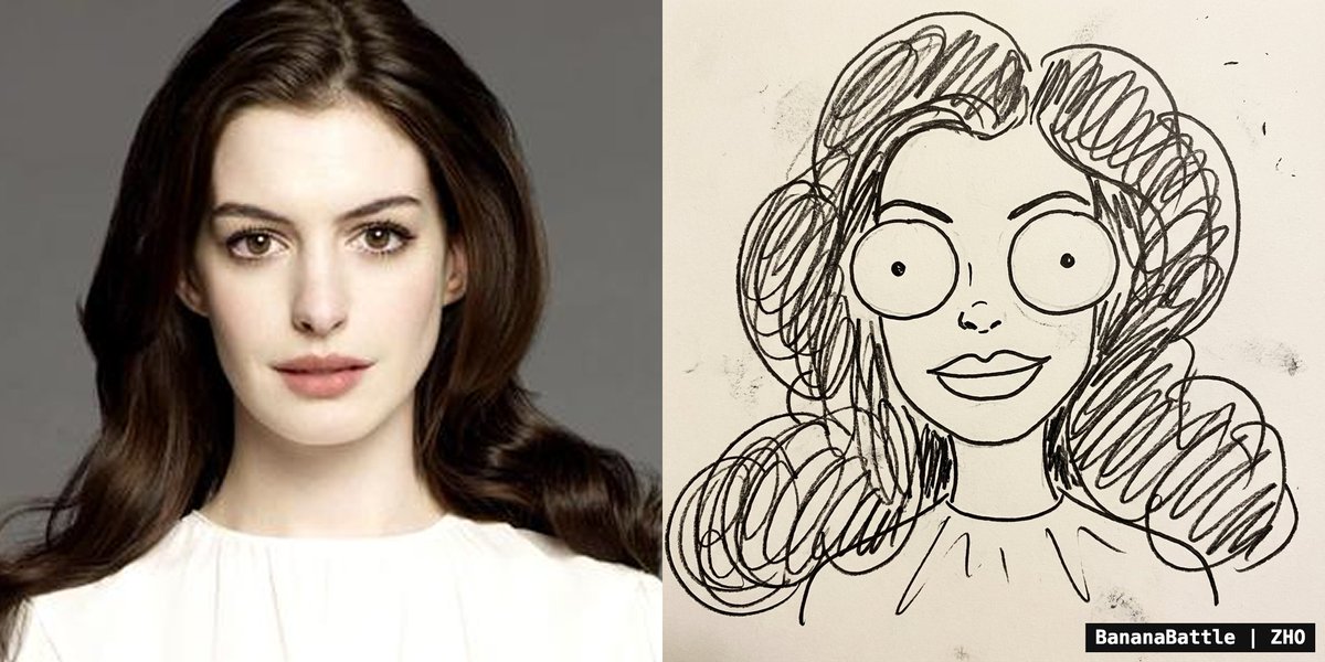 Naive doodle-style subject illustration - Image 1