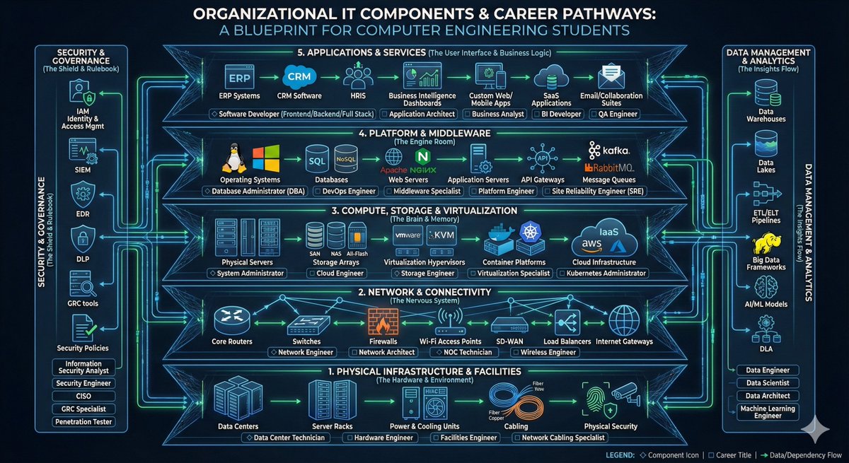 High-detail IT careers infographic (Thai/English mix) - Image 3