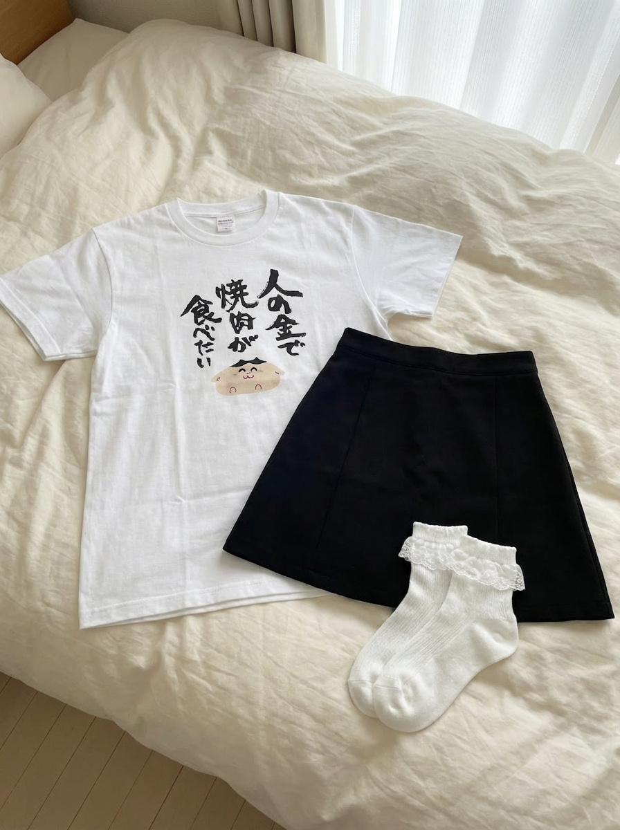 Clothing separated on the bed - Image 1