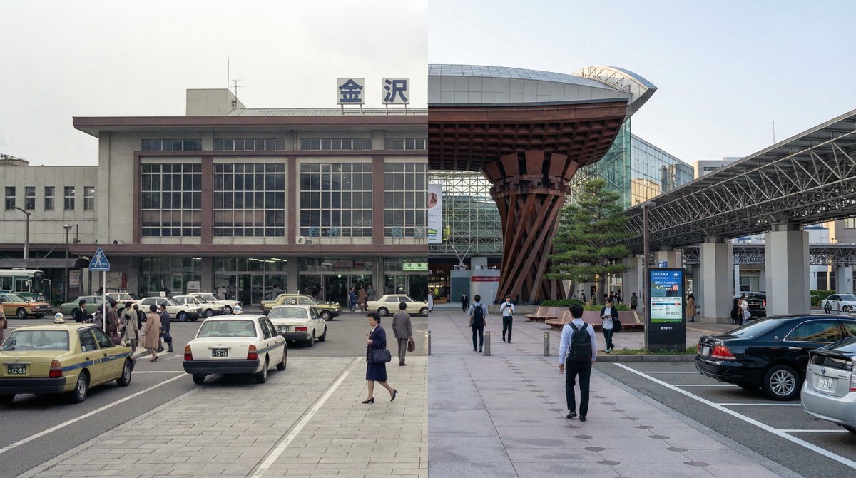 Split-screen time-lapse of same location by coordinates - Image 2