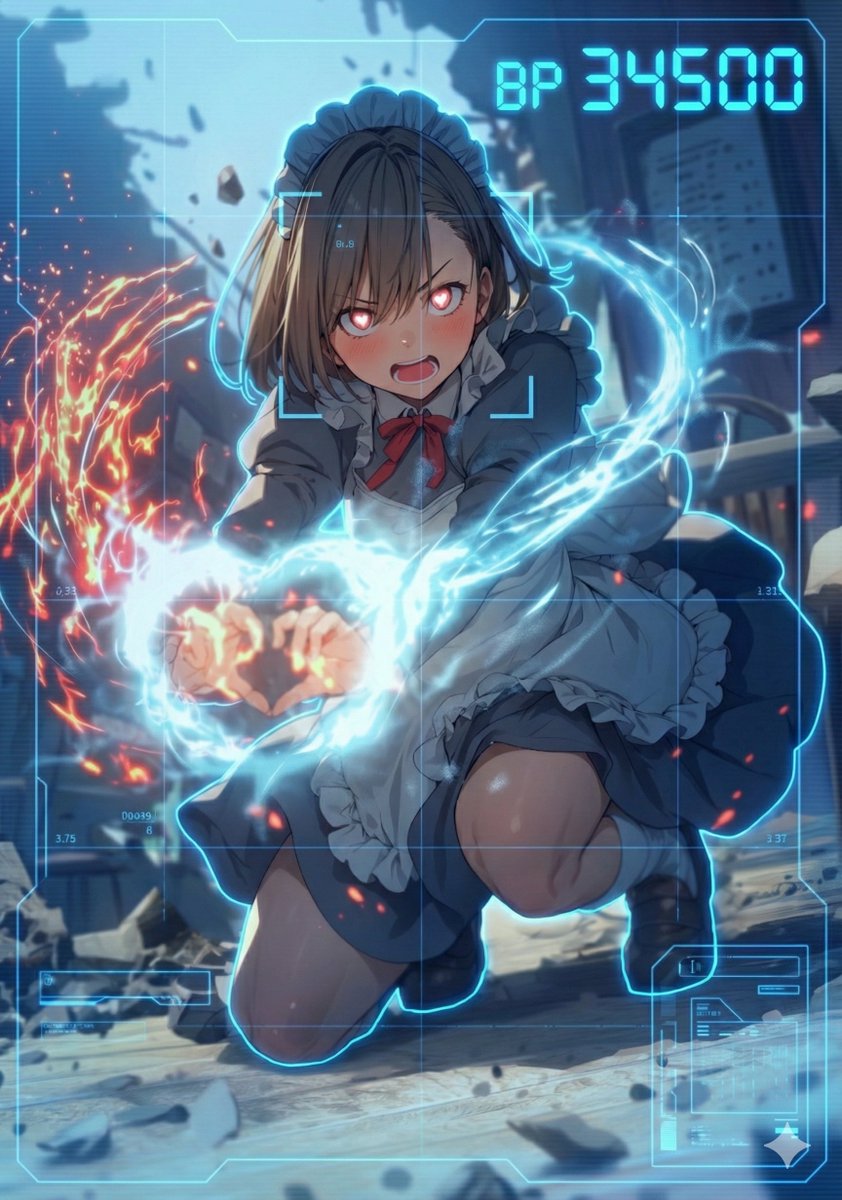 HUD battle power overlay for any character image - Image 1