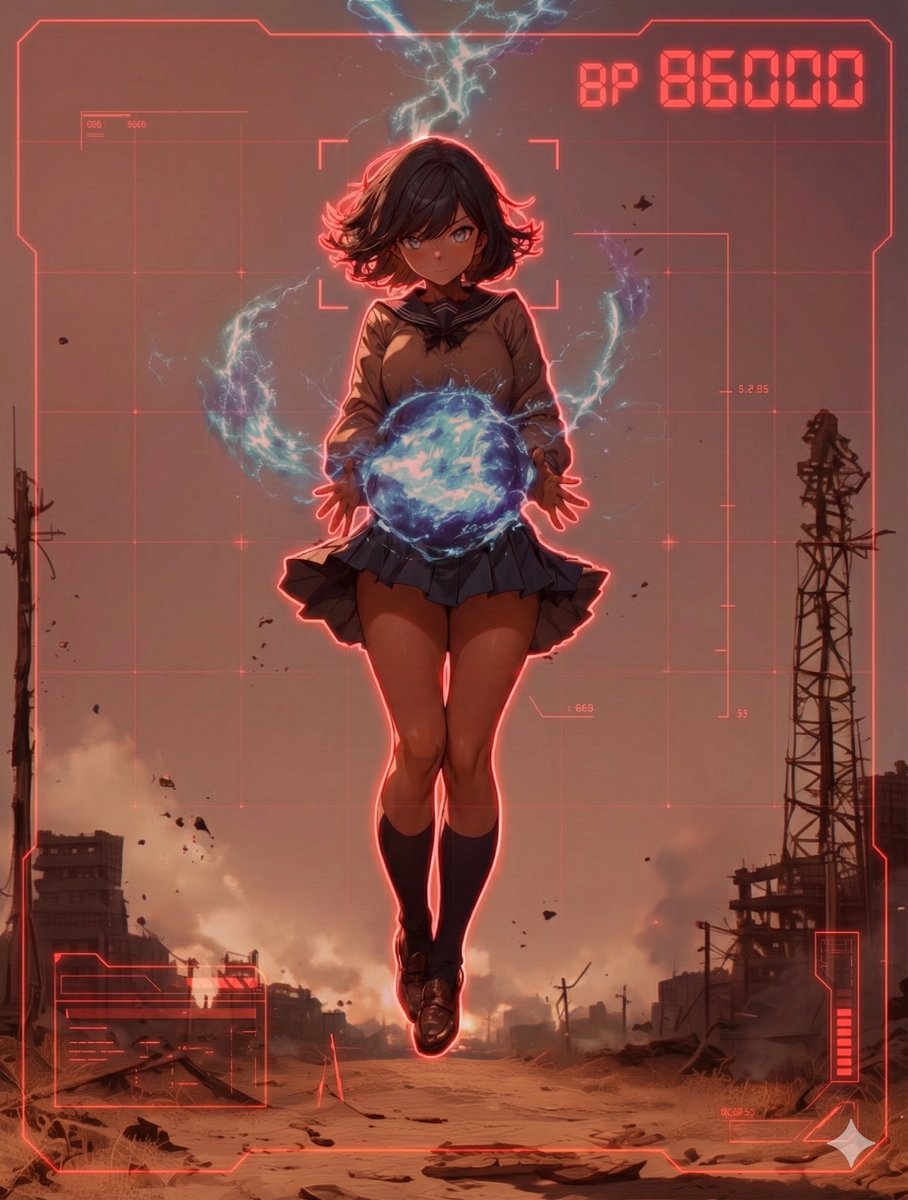 HUD battle power overlay for any character image - Image 3