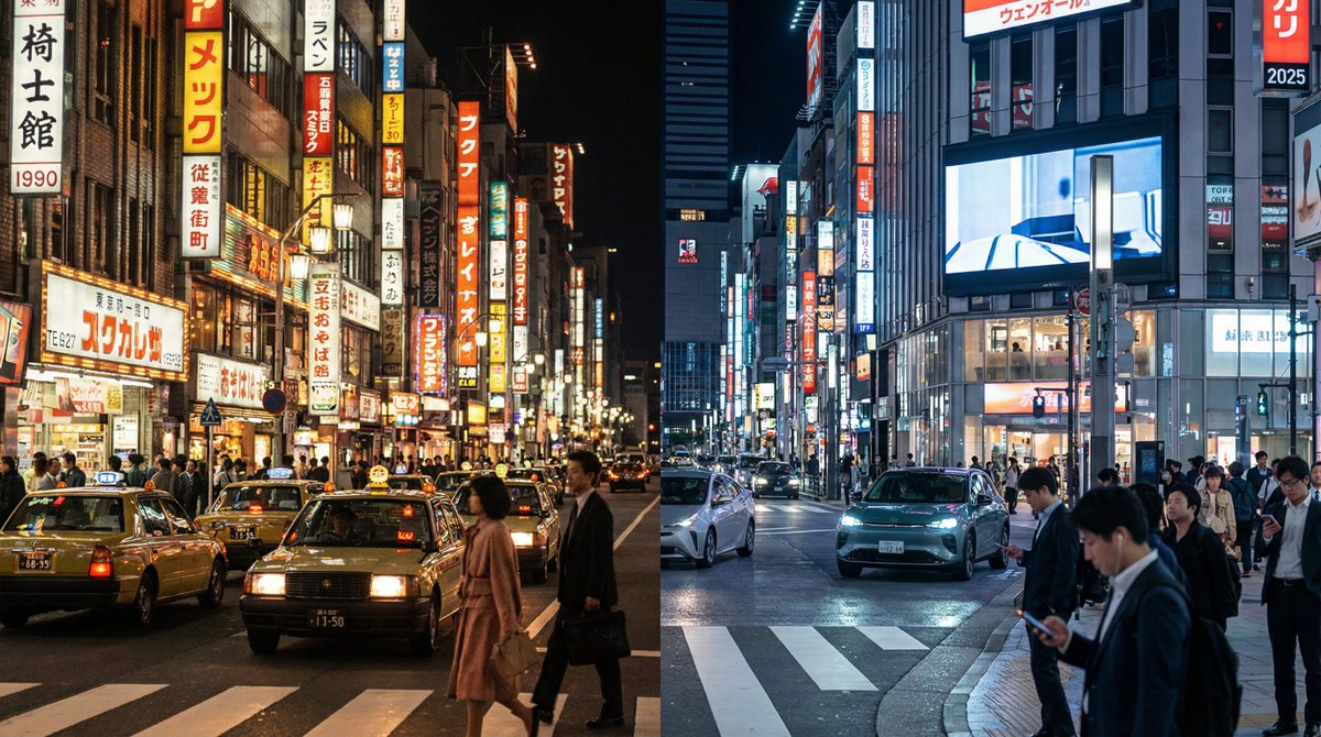 Split-screen time-lapse of same location by coordinates - Image 4