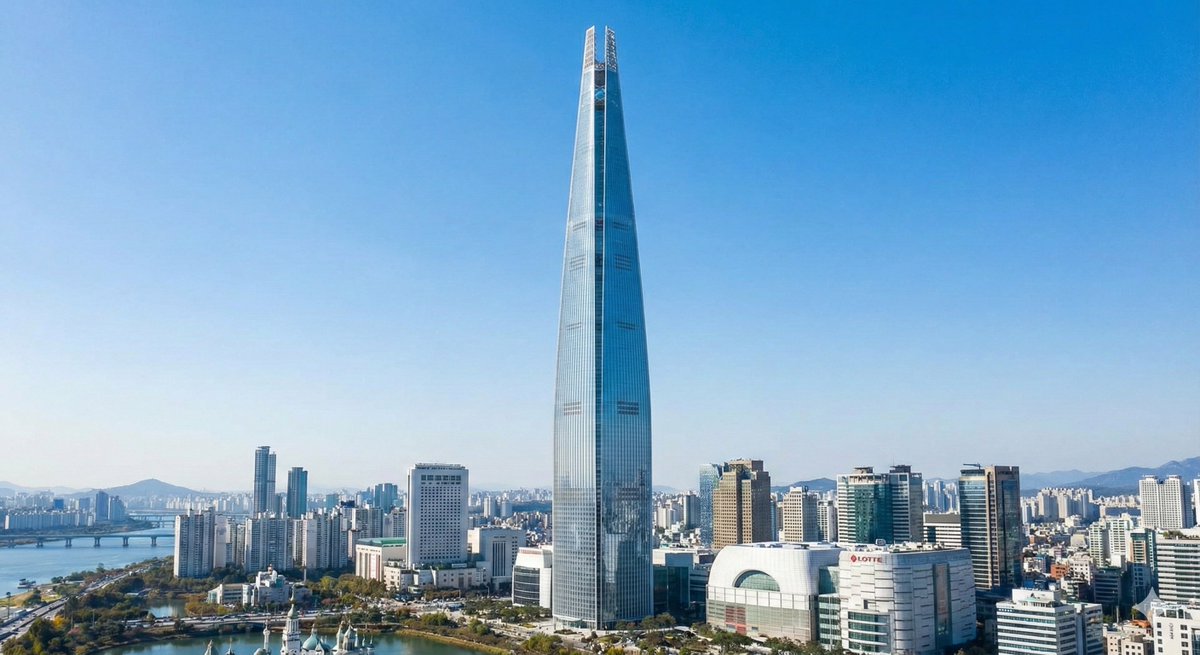 Lotte World Tower landmark-focused geolocation image - Image 1