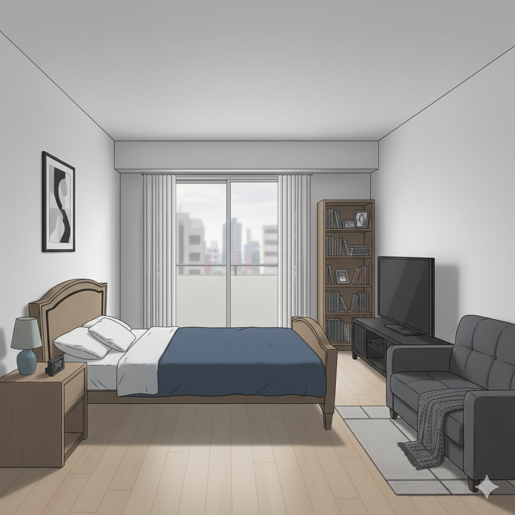 Isometric living room layout based on a sofa photo - Image 2