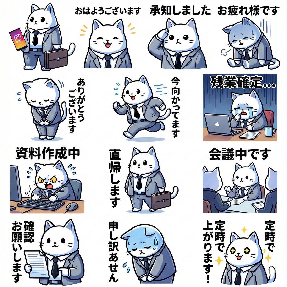 LINE sticker set from an attached character image - Image 2