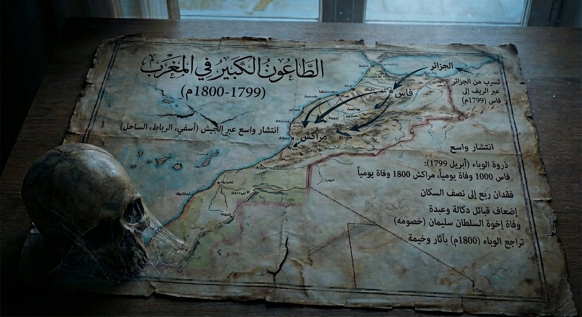 Map of Morocco during the 1799–1800 plague - Image 1