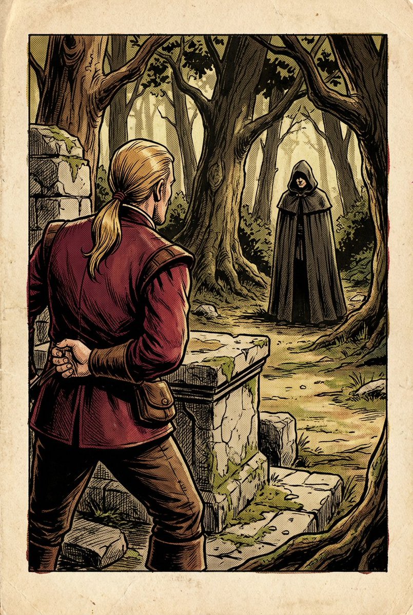 20 世纪 80 年代 RPG 手册插画提示