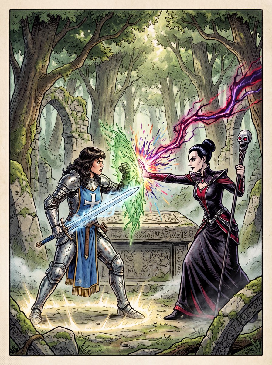 20 世纪 80 年代 RPG 手册封面，4K 分辨率