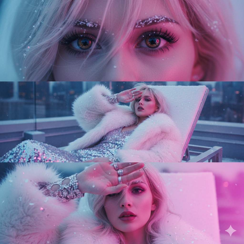 Structured rooftop winter portrait (JSON) - Image 2