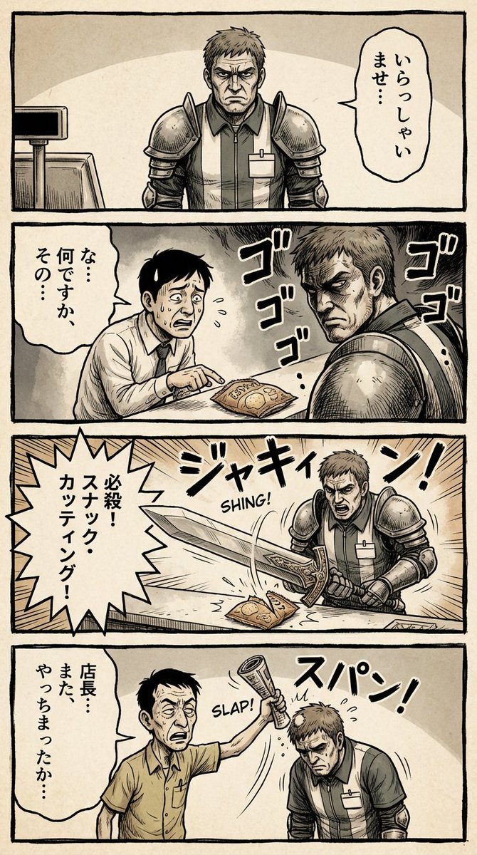 竖向四格剧画风格漫画 YAML 提示词