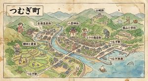 A hand-drawn map of a fictional town in Japan.

Author: kogu
Source: https://x.com/koguGameDev/status/1991531149777334377