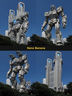 Transform a building into a robot.

Author: NOMI｜AI creator
Source: https://x.com/KimikoOsugi/status/1991668039818047874