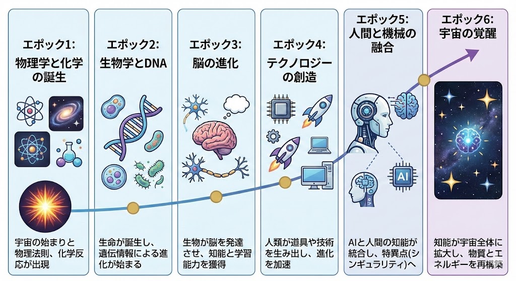 解释库兹韦尔六个纪元的日文插图
