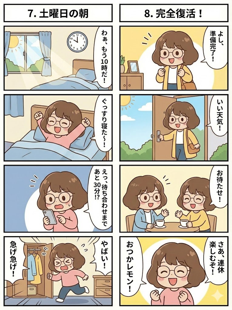 Connected series of four-panel manga strips - Image 4