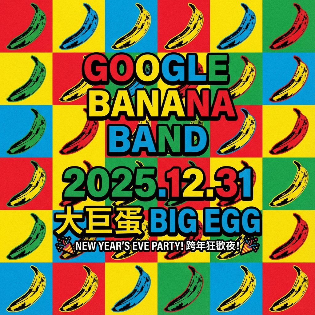Google Banana Band 演唱会海报