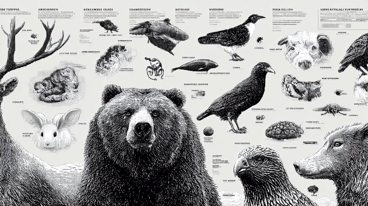 16-bit pixel art poster of black-and-white animals - Image 3