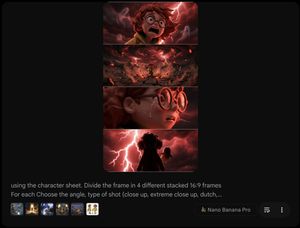 Extract frame 2, but change her expression to scared, add rain in background.

Author: Henry Daubrez 🌸💀
Source: https://x.com/henrydaub...