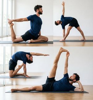 Show this man in the same fitness poses as in the first image, in a realistic style

Author: Ege
Source: https://x.com/egeberkina/status/...