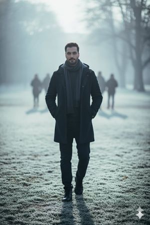 Subject: MAN_SAME_AS_REFERENCE
focus: 100% on subject (sharp), background = 0% focus (heavy gaussian blur)
environment:
- location: cit...