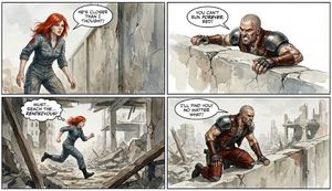 Create and draw a multi-panel comic based on this image.

Author: Derya Unutmaz, MD
Source: https://x.com/DeryaTR_/status/199165079264285...