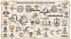 i need a flowchart for how to toast bread, make it as wacky and over the top and complicated as possible.

Author: Ethan Mollick
Source: ...