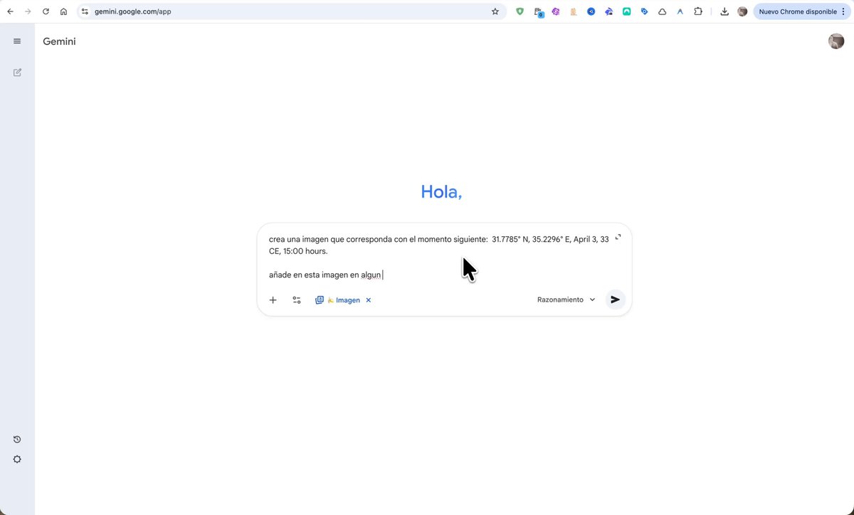 Time-travel scene with coordinates and date - Image 1