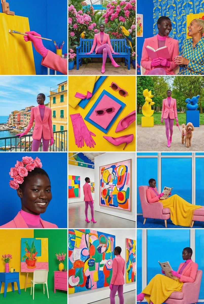 12 görselli Instagram akışı karakter estetiği istemi - Image 2