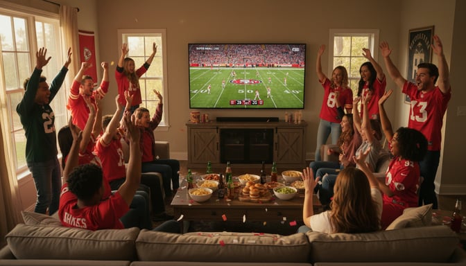 Super Bowl Watch Party Success