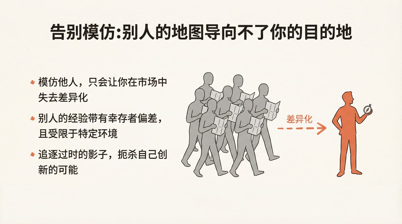 告别模仿:别人的地图导向不了你的目的地