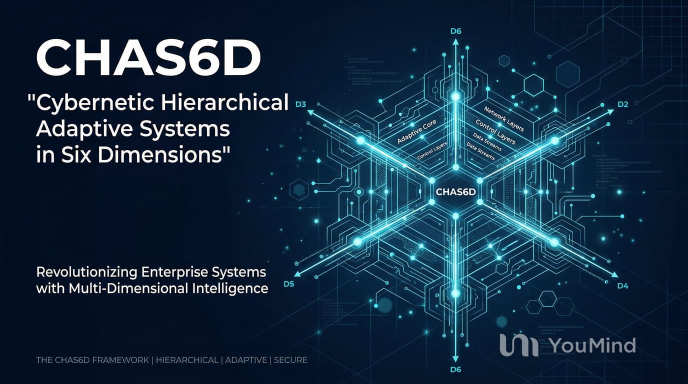 Visual representation of CHAS6D framework showing six interconnected dimensions