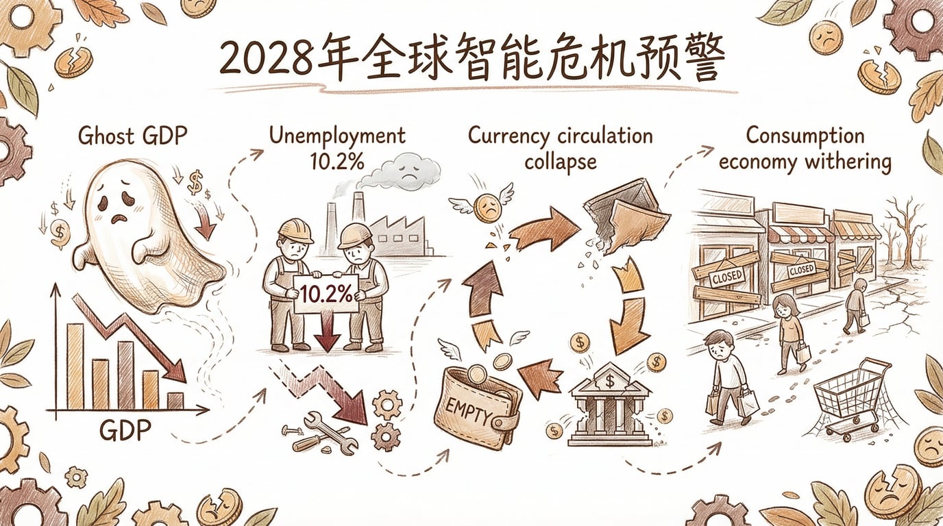 2028年全球智能危机预警手绘图