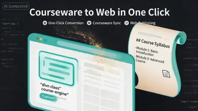 Unfold scrolls into screens: create online courseware with a single click