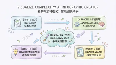 马卡龙手绘信息图