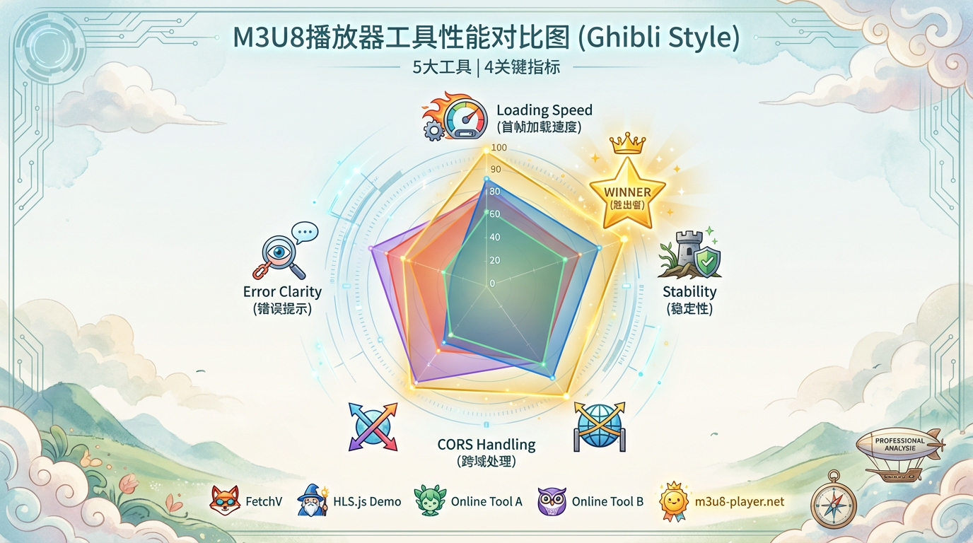 M3U8 Player Performance Comparison