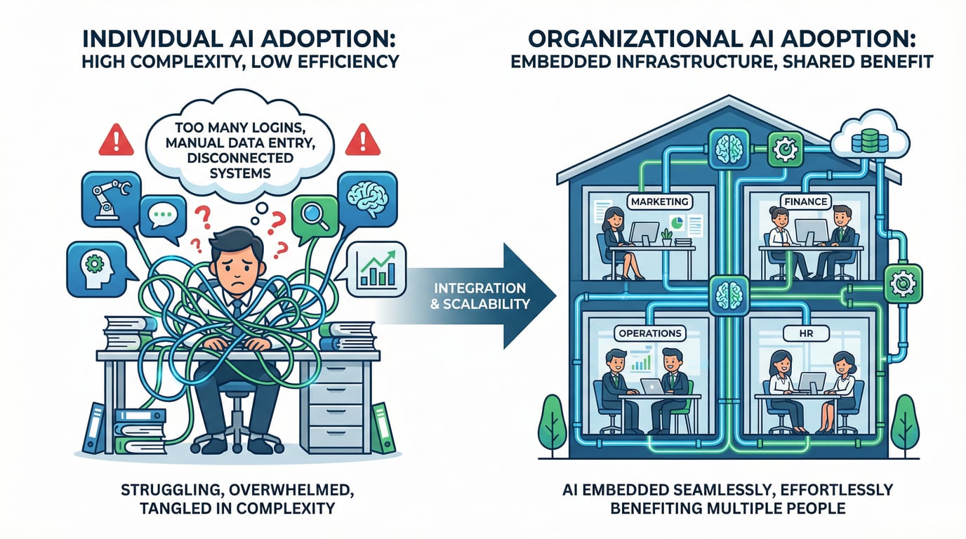 组织vs个人的AI应用