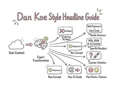 Small but beautiful IP - Dan Koe-style viral headlines