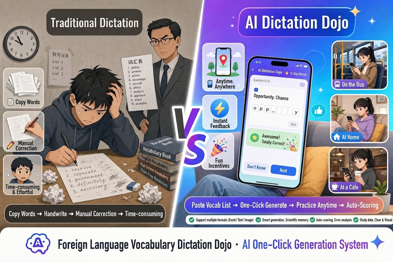 Foreign Language Dictation Field Generator - YouMind Skill