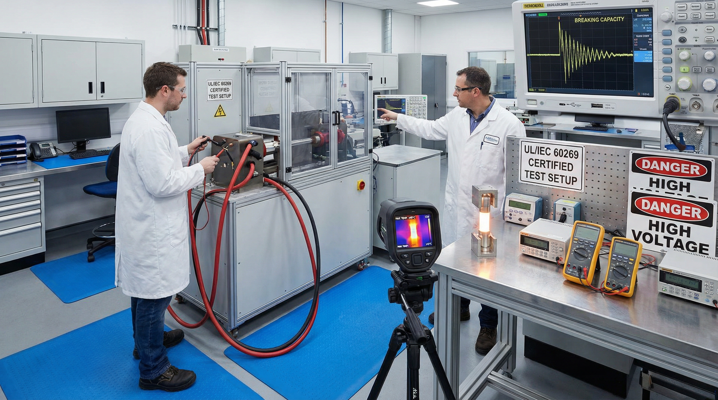 DC Fuse Quality Testing Lab