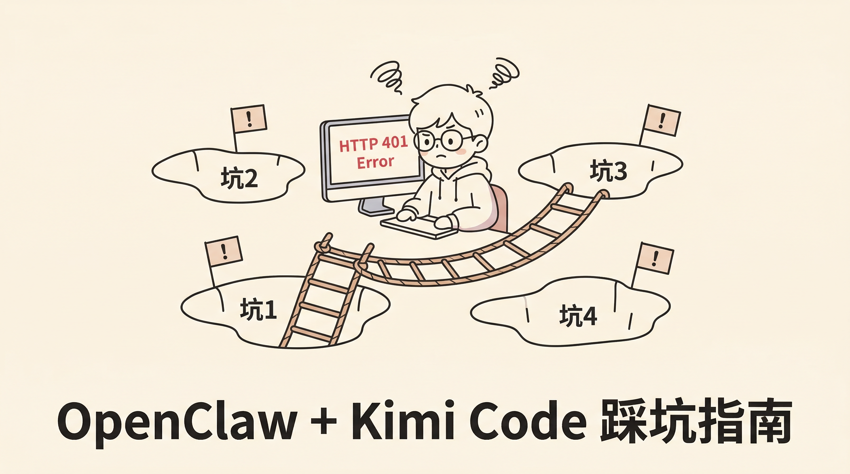 OpenClaw + Kimi Code 踩坑指南