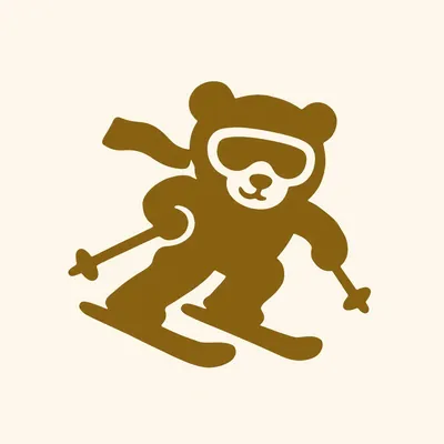 Cute Animal Ski Race