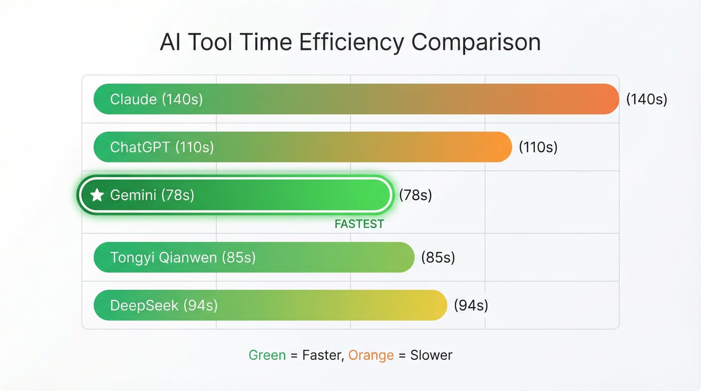 AI 工具速度对比