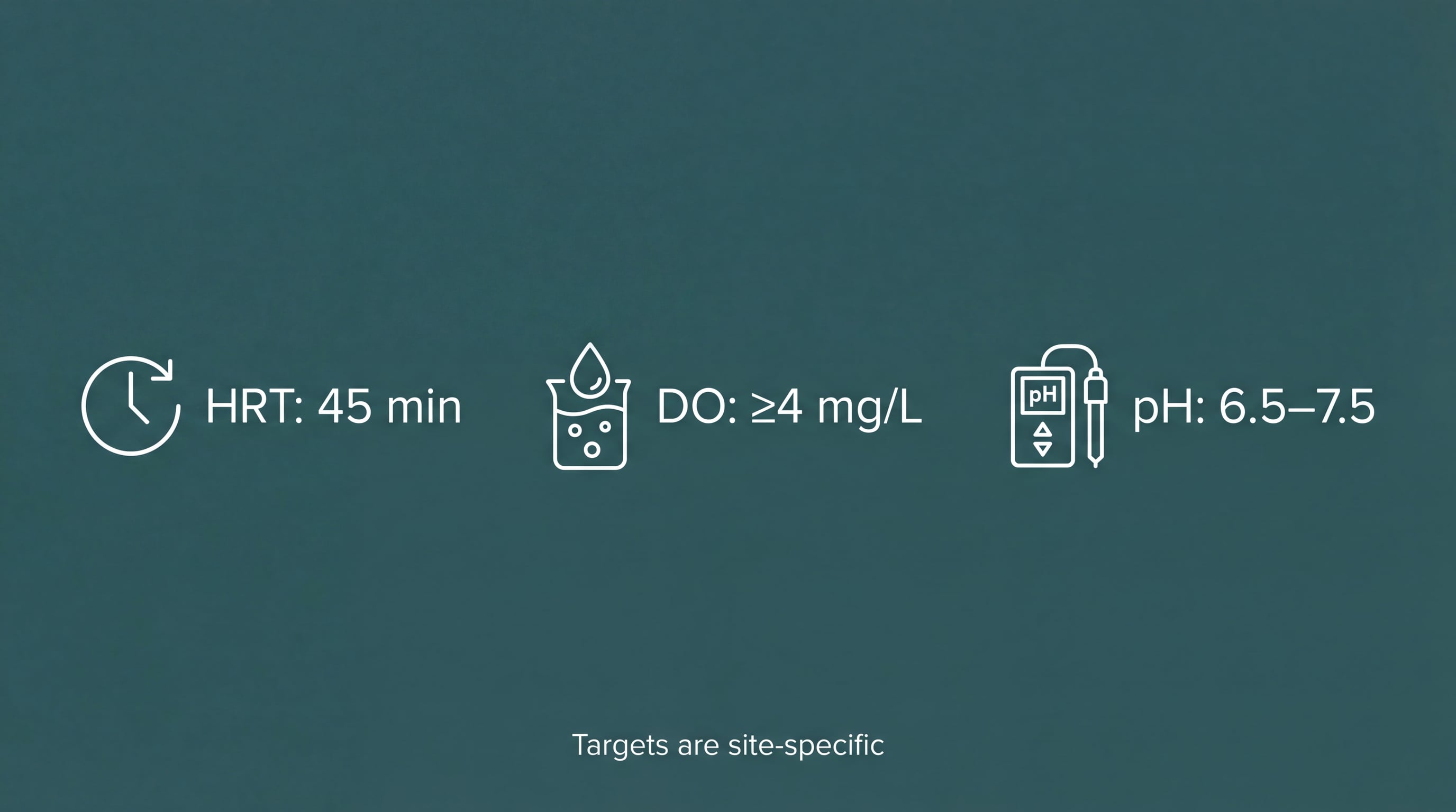 Design Targets - HRT DO pH