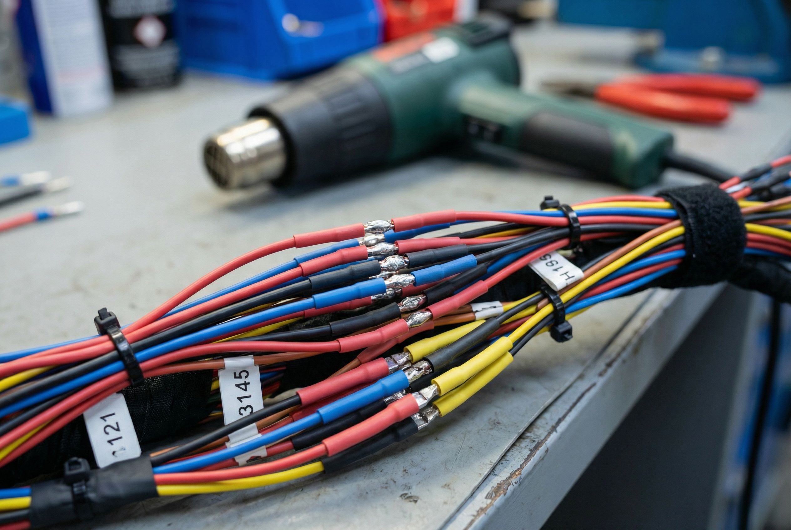 Display of different diameters and wall thicknesses of heat shrink tubing provided by WILLELE to accommodate various application needs from miniature electronic components to large industrial cables.