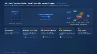 Professional Course Topology Diagram and Curriculum Program Material Generator