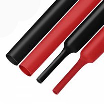 Cross-section of dual-wall adhesive-lined heat shrink tubing