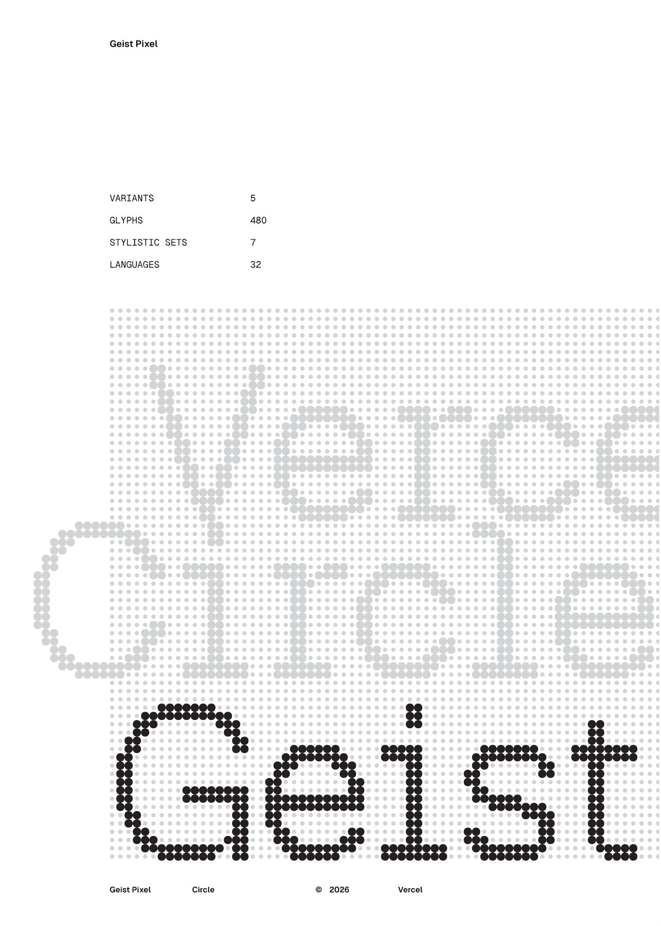 Geist Pixel Karakter Seti - Dairesel Varyant